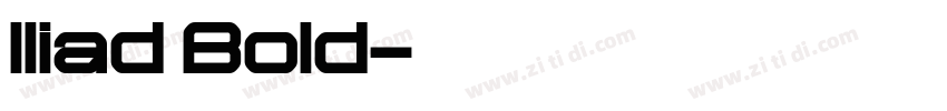 Iliad Bold字体转换